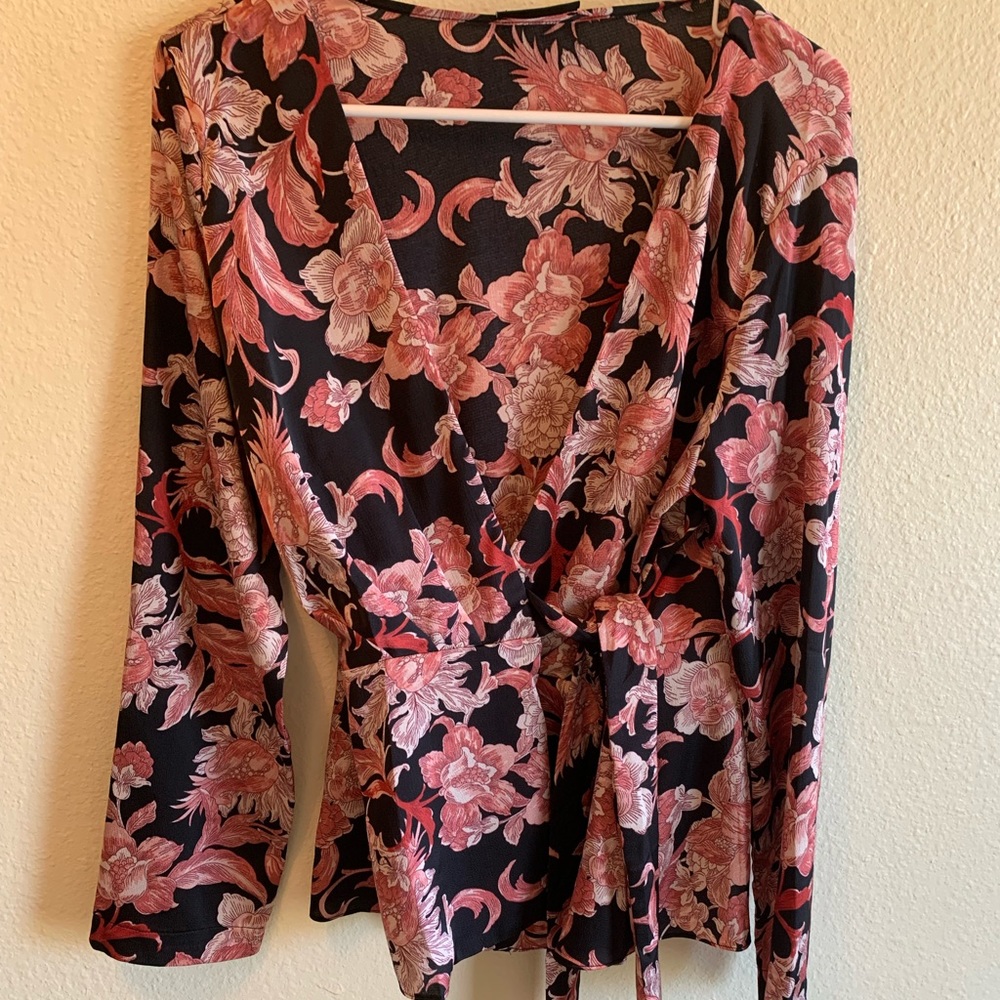Vici Wrap Blouse- Medium